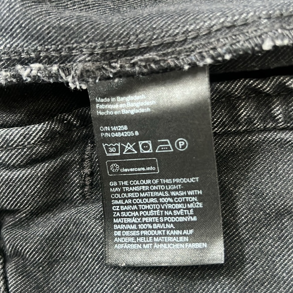 H&M Denim Jacket - Black Wash - Picture 5 of 7